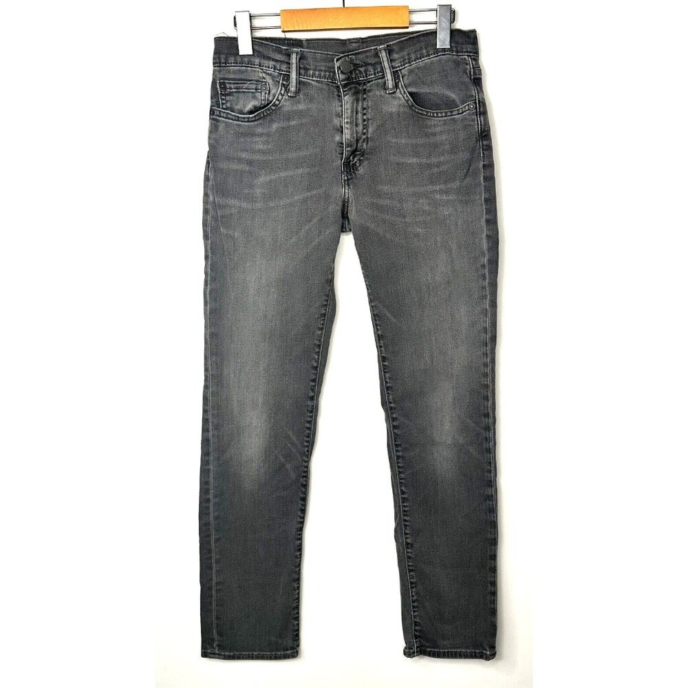 Levi 511 Mens Jeans Red Tab Faded Denim Straight Leg Stretch Gray Size 29x30